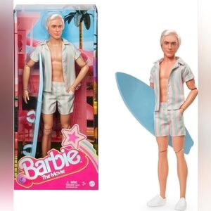 NRFB Mattel, Barbie The Movie Ken Surfing Doll (Ryan Gosling face Mold), NWT NIB